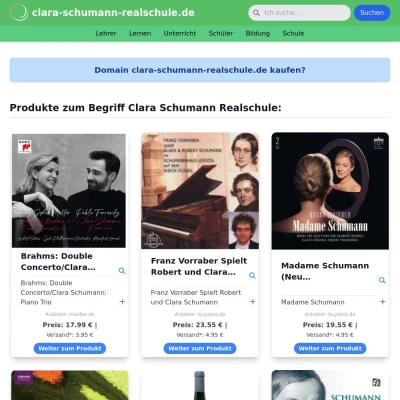 Screenshot clara-schumann-realschule.de