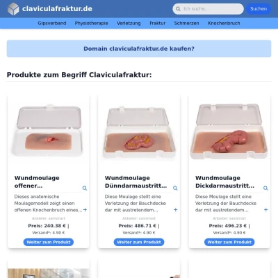 Screenshot claviculafraktur.de