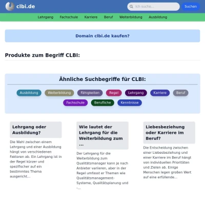 Screenshot clbi.de