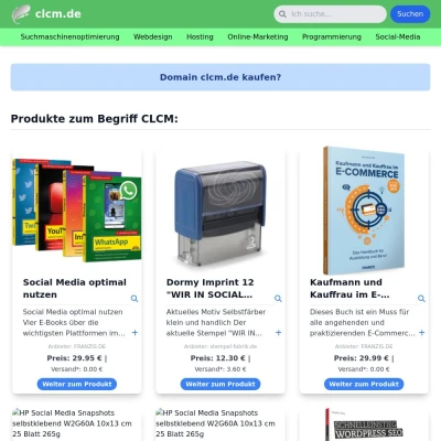 Screenshot clcm.de