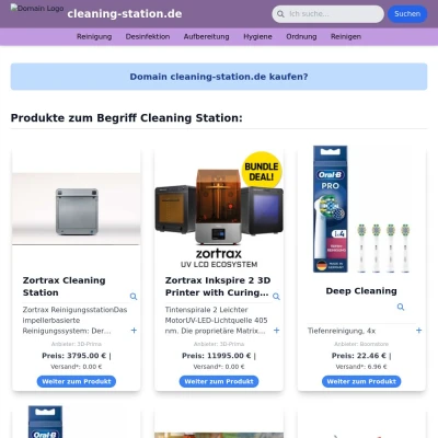 Screenshot cleaning-station.de