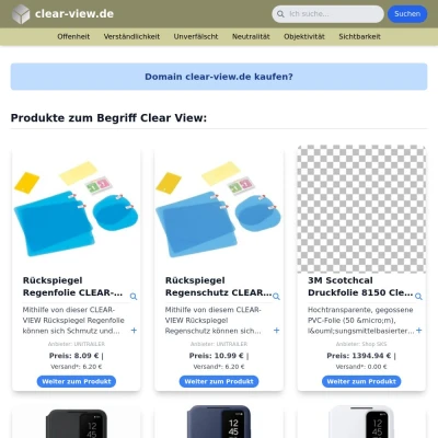 Screenshot clear-view.de