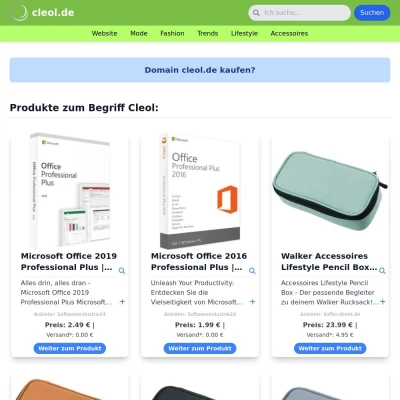 Screenshot cleol.de