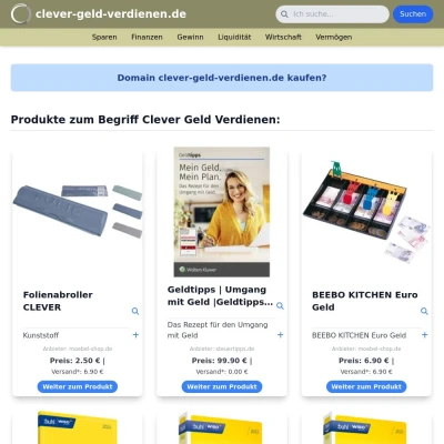 Screenshot clever-geld-verdienen.de