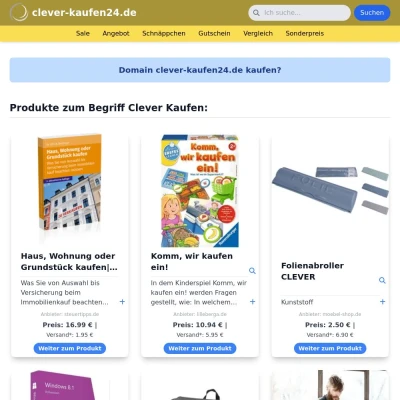 Screenshot clever-kaufen24.de