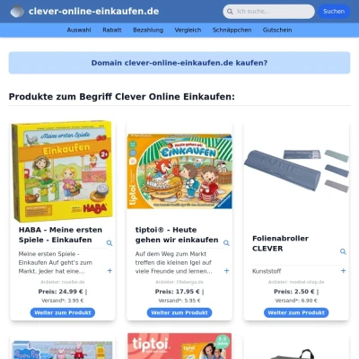 Screenshot clever-online-einkaufen.de