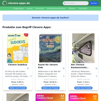 Screenshot clevere-apps.de