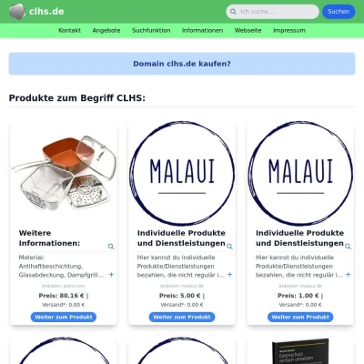 Screenshot clhs.de