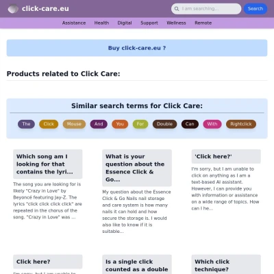 Screenshot click-care.eu