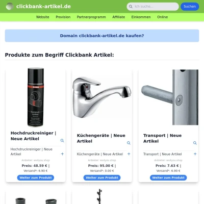 Screenshot clickbank-artikel.de