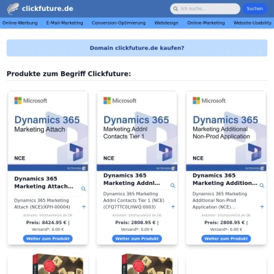 Screenshot clickfuture.de