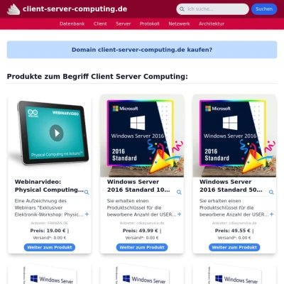 Screenshot client-server-computing.de
