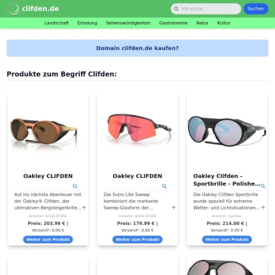 Screenshot clifden.de