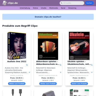 Screenshot clipz.de