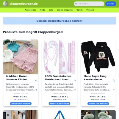 Screenshot cloppenburger.de