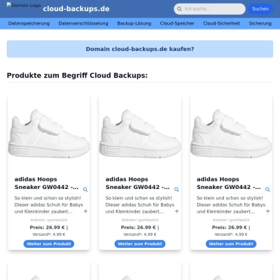 Screenshot cloud-backups.de