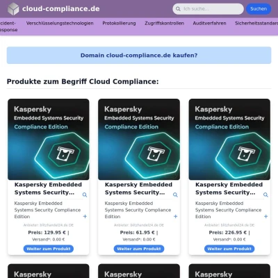 Screenshot cloud-compliance.de