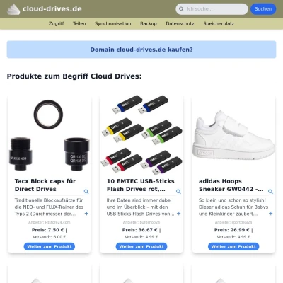 Screenshot cloud-drives.de