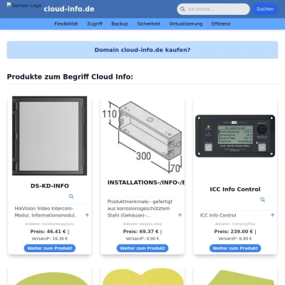 Screenshot cloud-info.de