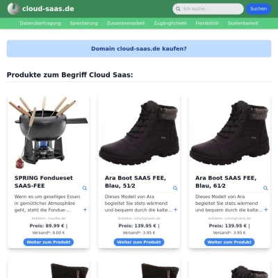 Screenshot cloud-saas.de