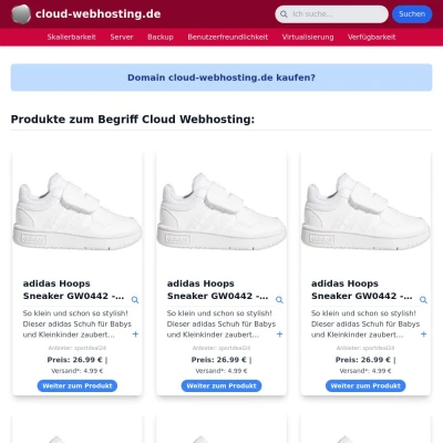 Screenshot cloud-webhosting.de