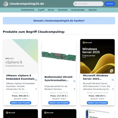 Screenshot cloudcomputing24.de