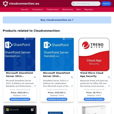 Screenshot cloudconnection.eu