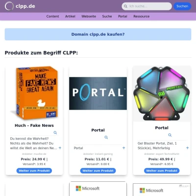 Screenshot clpp.de