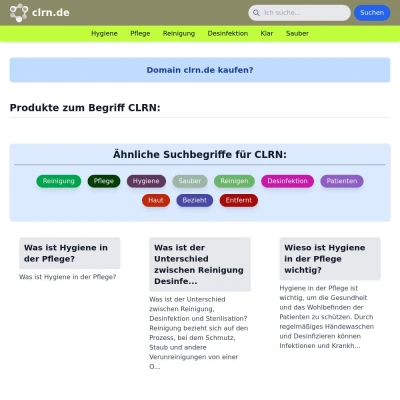 Screenshot clrn.de