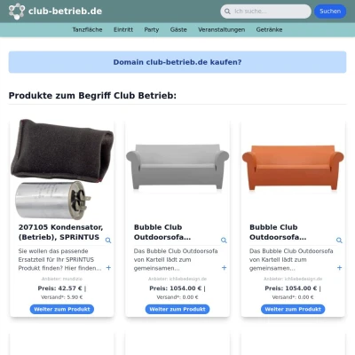 Screenshot club-betrieb.de