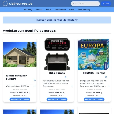 Screenshot club-europa.de