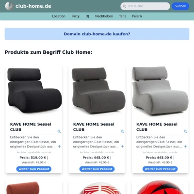 Screenshot club-home.de