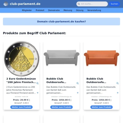 Screenshot club-parlament.de