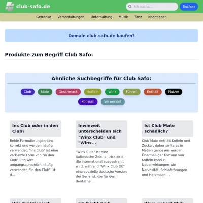 Screenshot club-safo.de