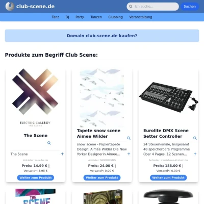Screenshot club-scene.de