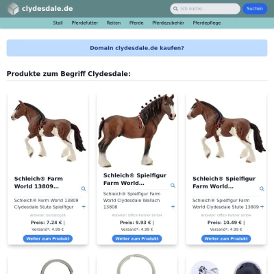 Screenshot clydesdale.de