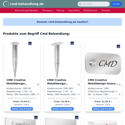 Screenshot cmd-behandlung.de