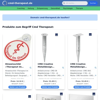 Screenshot cmd-therapeut.de