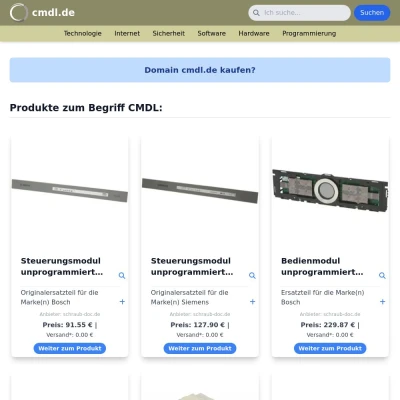 Screenshot cmdl.de