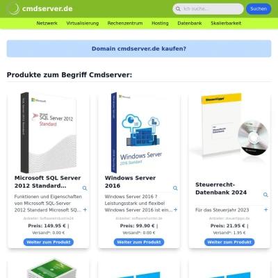 Screenshot cmdserver.de
