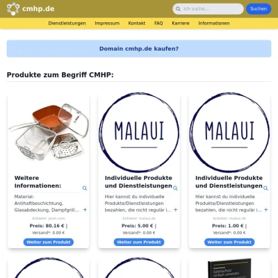 Screenshot cmhp.de