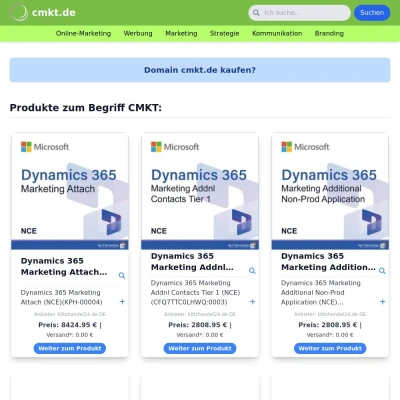 Screenshot cmkt.de