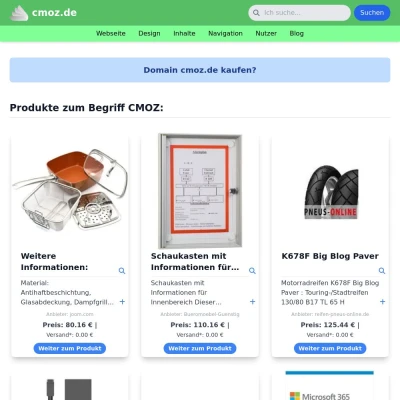 Screenshot cmoz.de