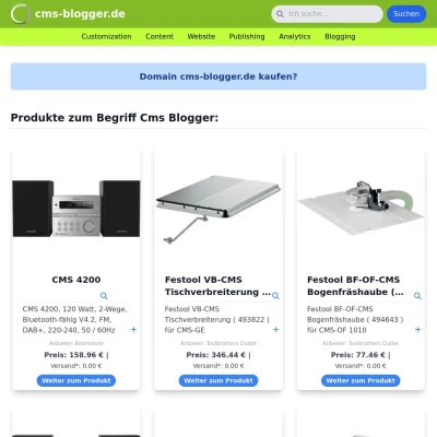 Screenshot cms-blogger.de