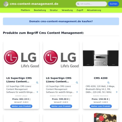 Screenshot cms-content-management.de