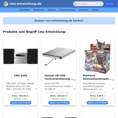 Screenshot cms-entwicklung.de