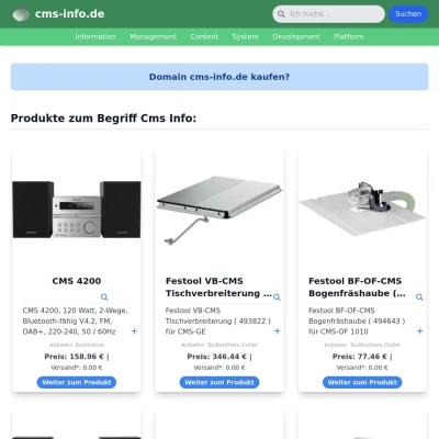 Screenshot cms-info.de