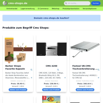 Screenshot cms-shops.de