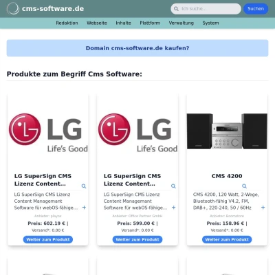 Screenshot cms-software.de