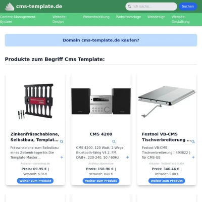 Screenshot cms-template.de